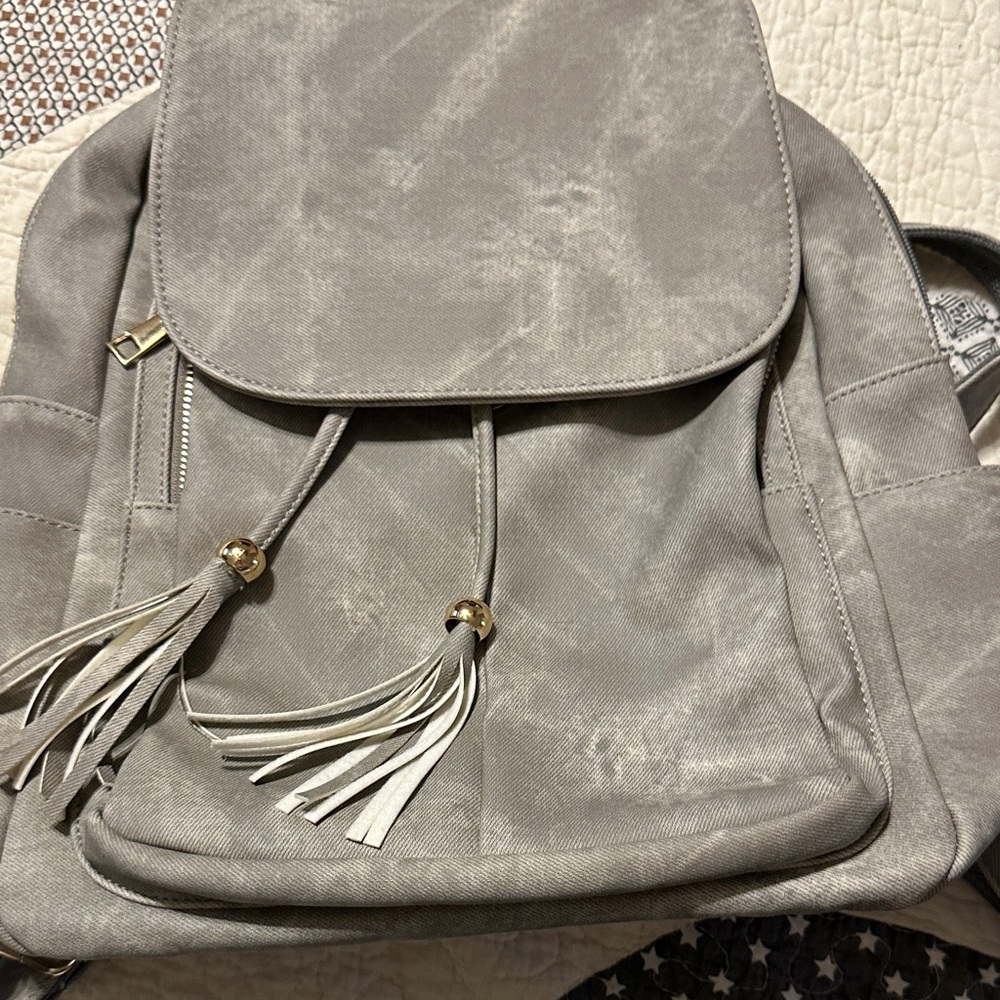 Stylish Gray Backpack